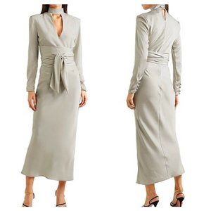 Nwot $189 The Line By K Porter Satin Belted Wrap … - image 1